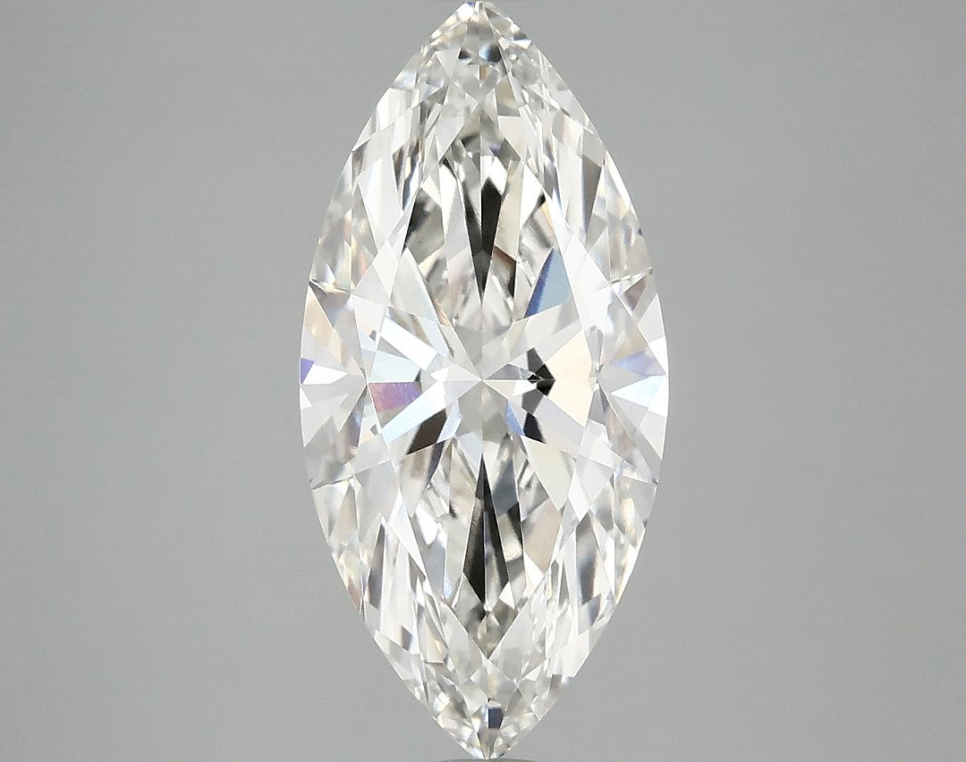 3.04 Carat Marquise Shaped Excellent Cut VVS2 IGI Certified Lab Grown Diamond