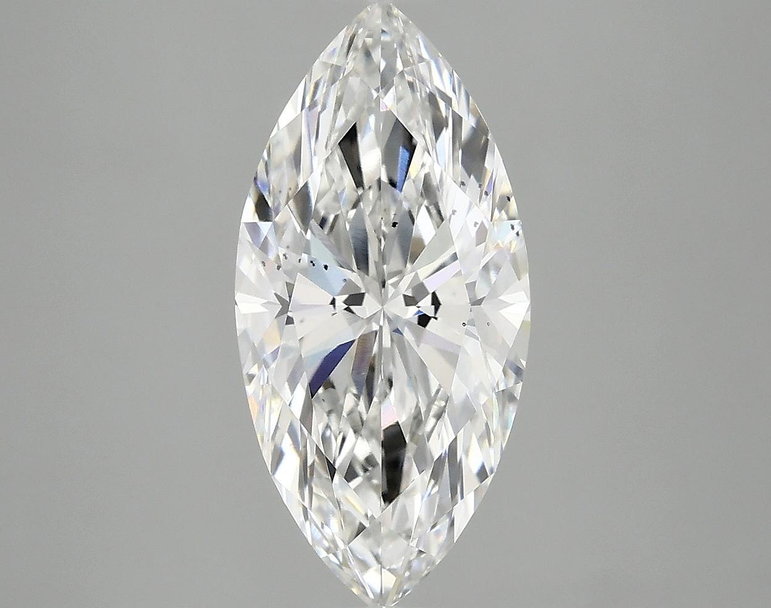 2.85 Carat Marquise Shaped Excellent Cut SI1 IGI Certified Lab Grown Diamond