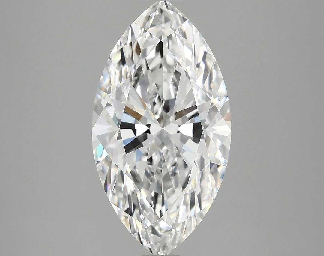 3.08 Carat Marquise Shaped Excellent Cut VVS2 IGI Certified Lab Grown Diamond