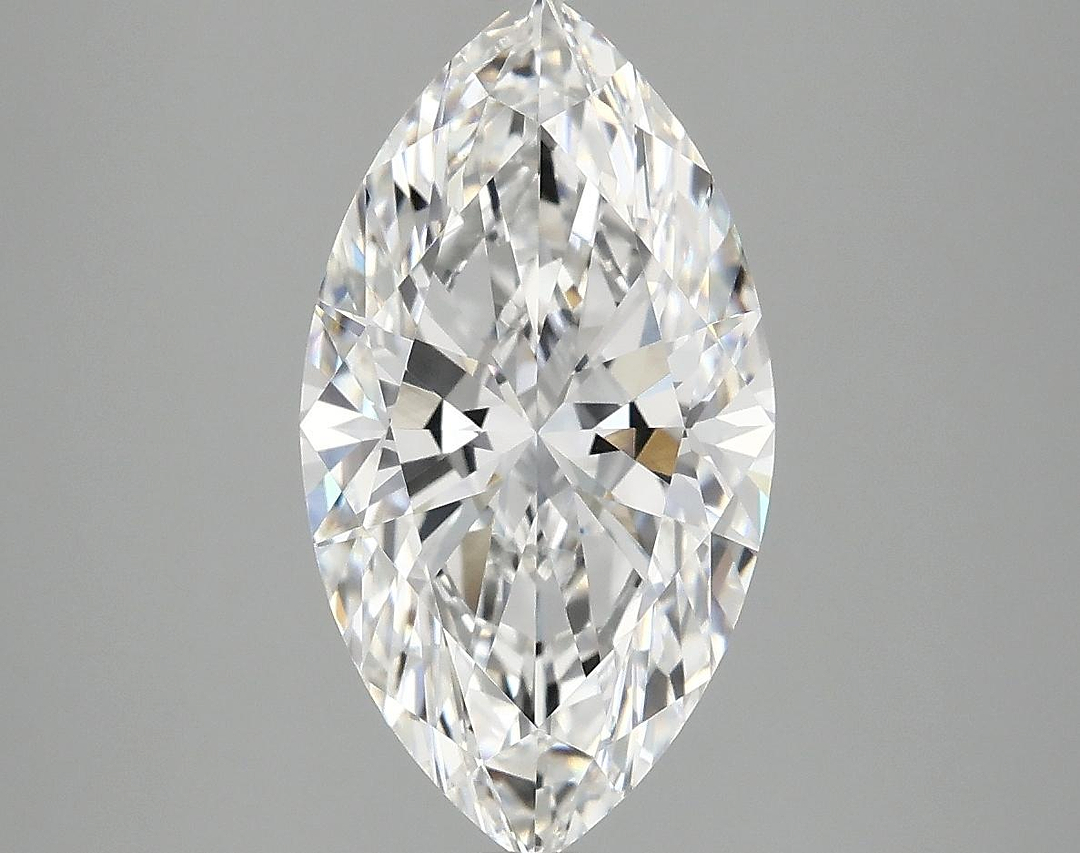 3.05 Carat Marquise Shaped Excellent Cut VVS2 IGI Certified Lab Grown Diamond