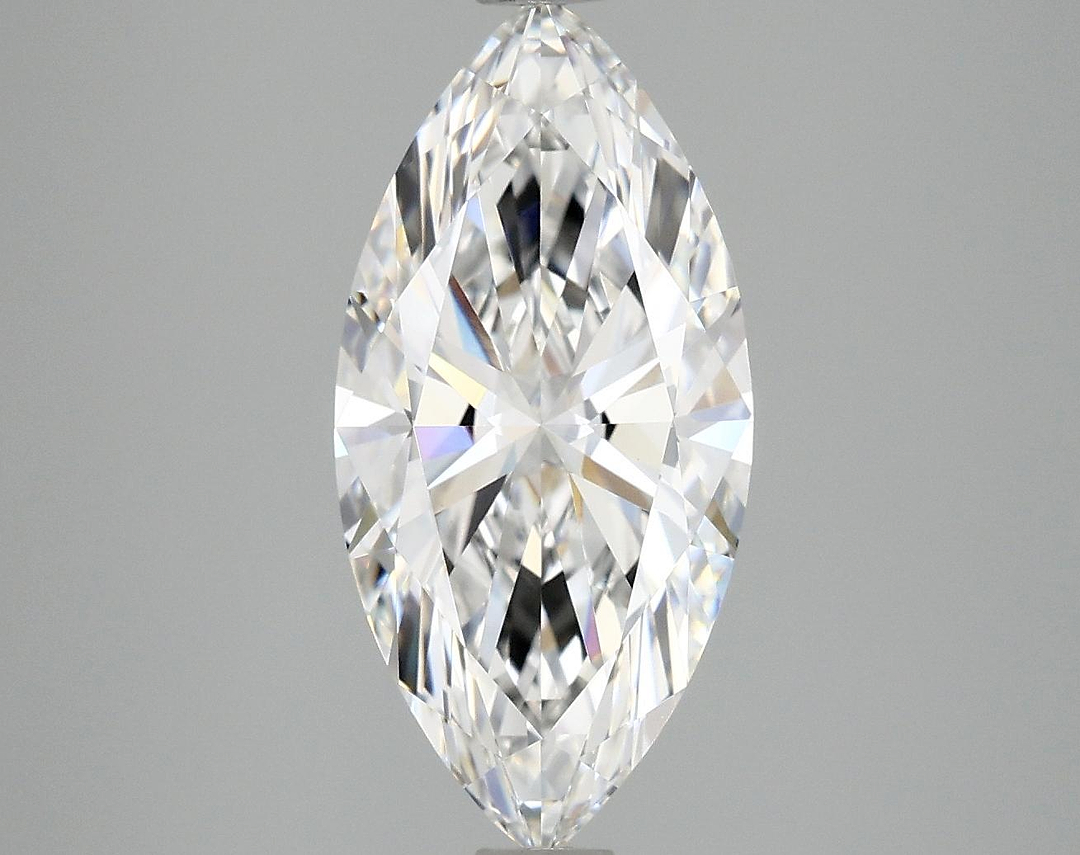 3.02 Carat Marquise Shaped Excellent Cut VVS2 IGI Certified Lab Grown Diamond