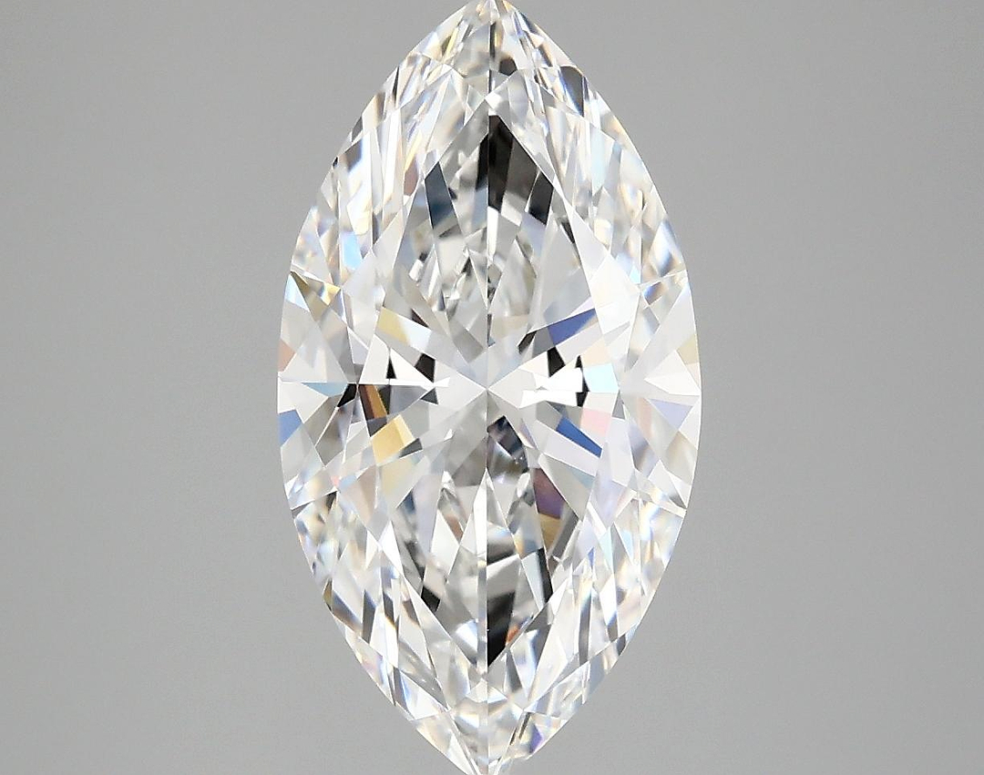 3.03 Carat Marquise Shaped Excellent Cut VVS2 IGI Certified Lab Grown Diamond