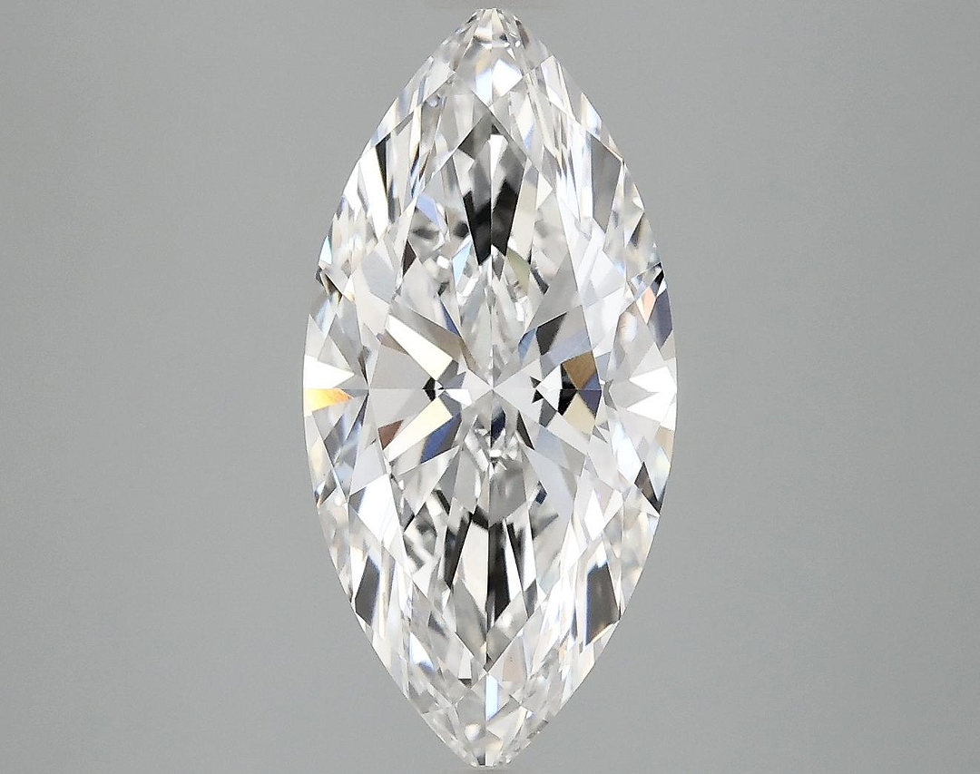 3.06 Carat Marquise Shaped Excellent Cut VVS2 IGI Certified Lab Grown Diamond
