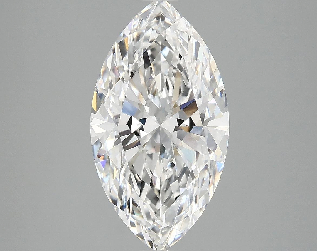 3.03 Carat Marquise Shaped Excellent Cut VVS2 IGI Certified Lab Grown Diamond