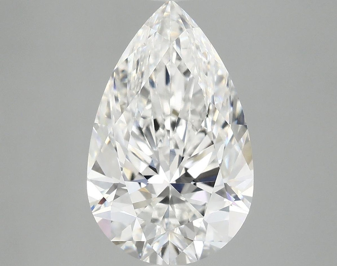 4.06 Carat Pear Shaped Ideal Cut VVS2 IGI Certified Lab Grown Diamond