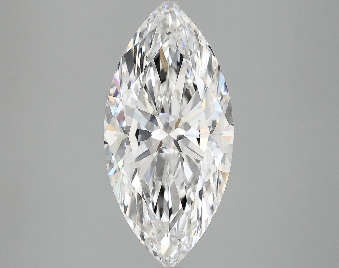 3.06 Carat Marquise Shaped Excellent Cut VVS2 IGI Certified Lab Grown Diamond