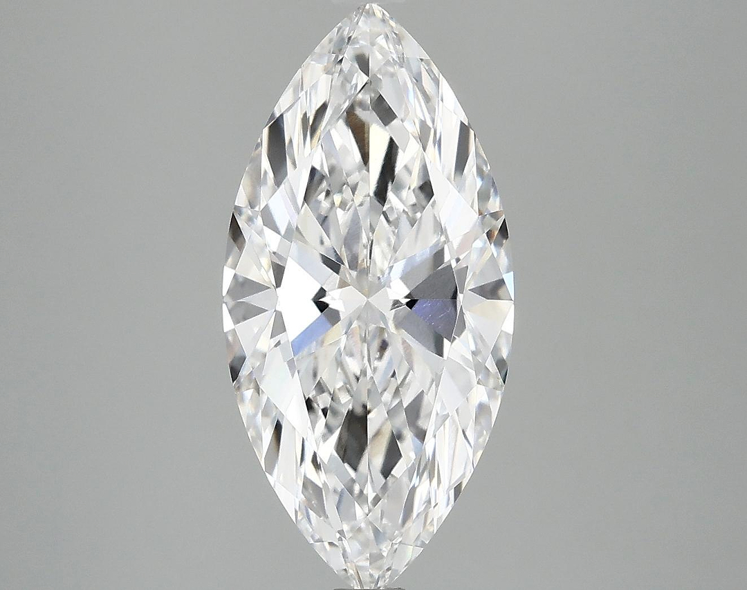 2.97 Carat Marquise Shaped Excellent Cut VVS2 IGI Certified Lab Grown Diamond