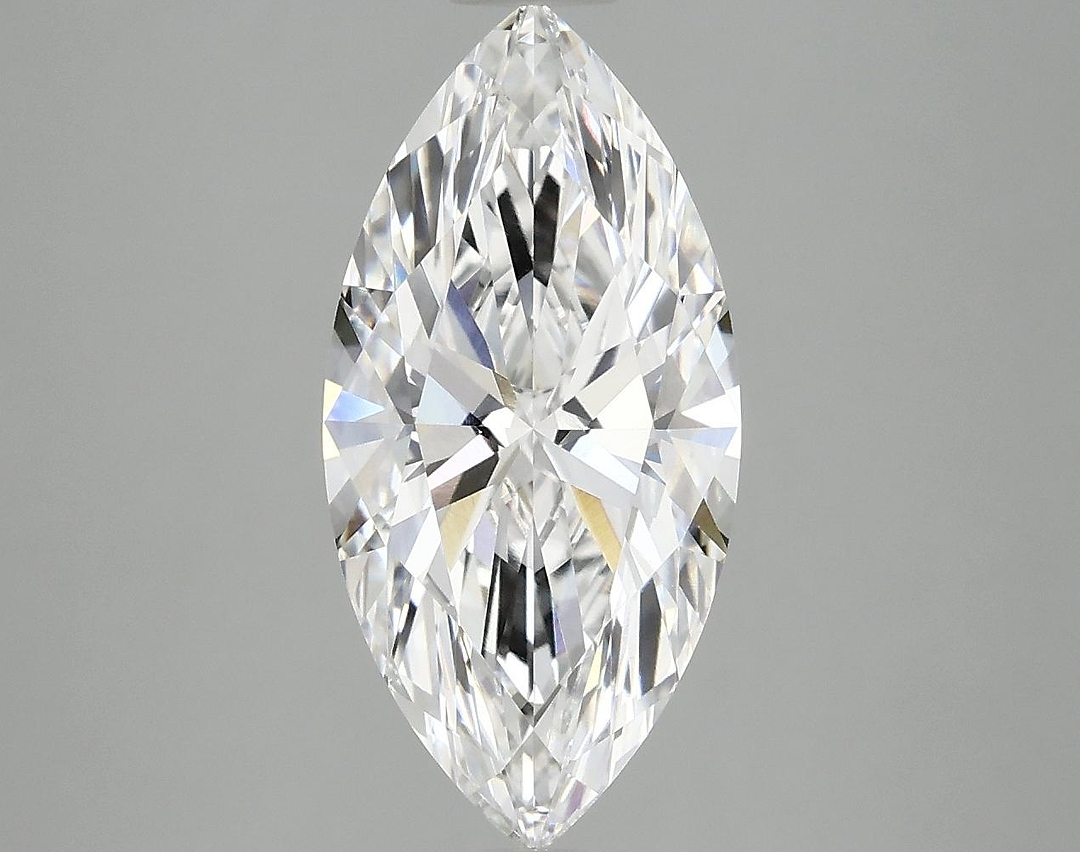 2.84 Carat Marquise Shaped Excellent Cut VVS2 IGI Certified Lab Grown Diamond