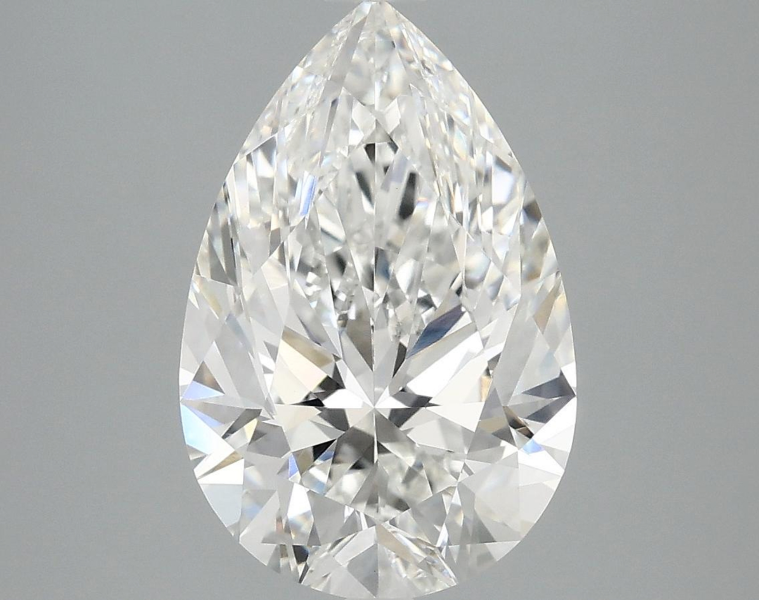 4.01 Carat Pear Shaped Excellent Cut VVS2 IGI Certified Lab Grown Diamond