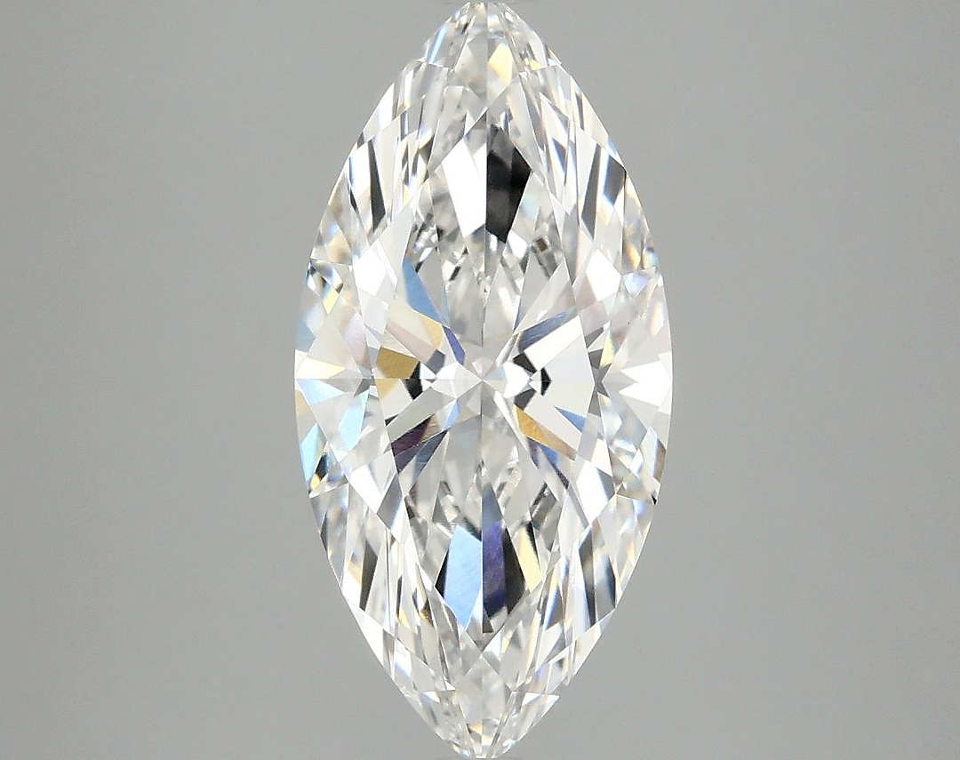 3.08 Carat Marquise Shaped Excellent Cut VVS2 IGI Certified Lab Grown Diamond