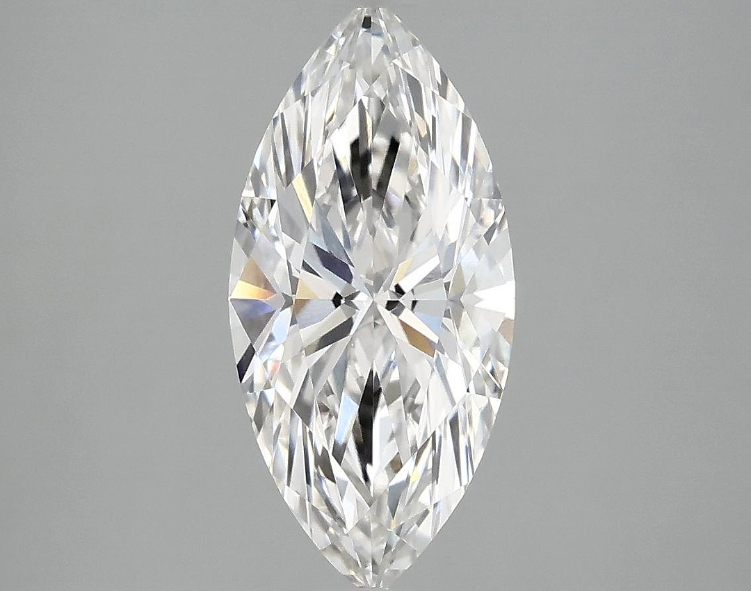 2.03 Carat Marquise Shaped Excellent Cut VVS2 IGI Certified Lab Grown Diamond