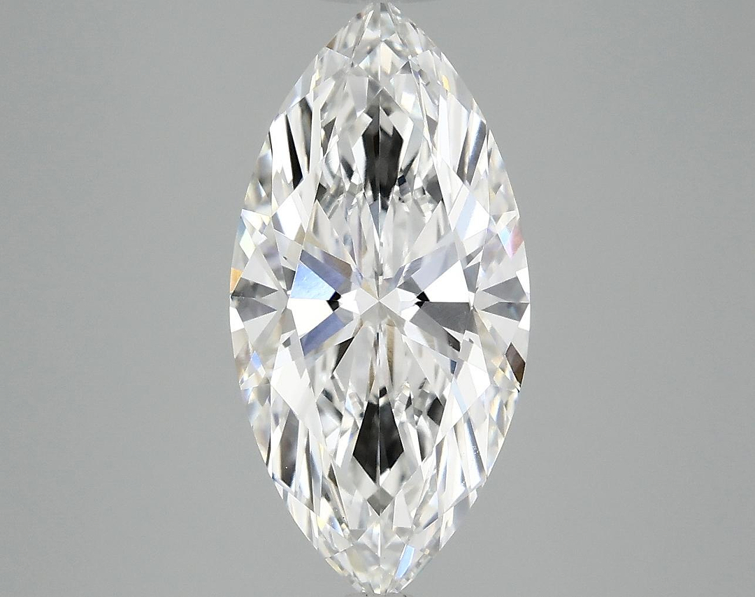 3.03 Carat Marquise Shaped Ideal Cut VVS2 IGI Certified Lab Grown Diamond