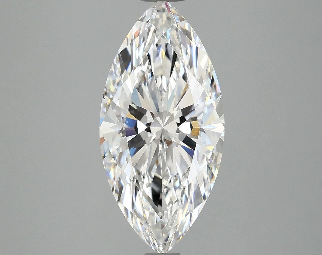 3.07 Carat Marquise Shaped Excellent Cut VVS2 IGI Certified Lab Grown Diamond