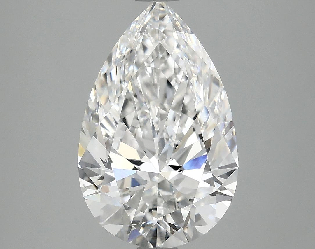 2.97 Carat Pear Shaped Ideal Cut VVS2 IGI Certified Lab Grown Diamond