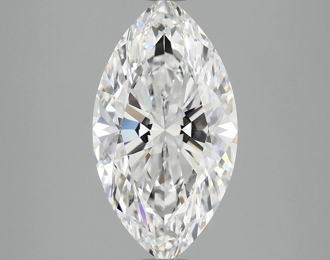 2.97 Carat Marquise Shaped Excellent Cut VVS2 IGI Certified Lab Grown Diamond