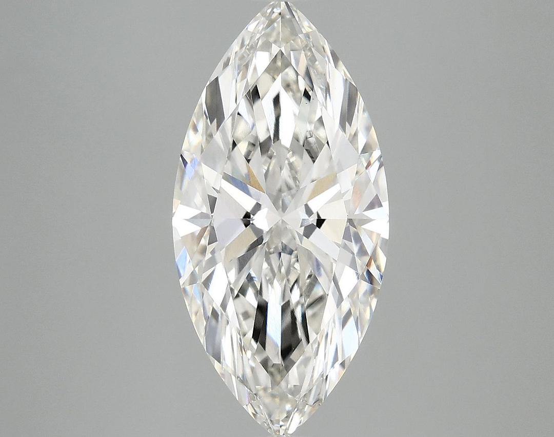 3.87 Carat Marquise Shaped Excellent Cut VVS2 IGI Certified Lab Grown Diamond