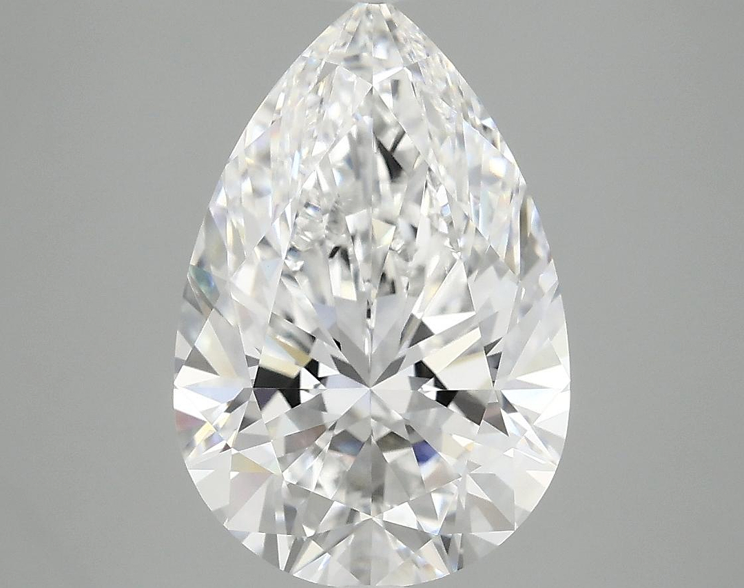 4.08 Carat Pear Shaped Excellent Cut VVS2 IGI Certified Lab Grown Diamond