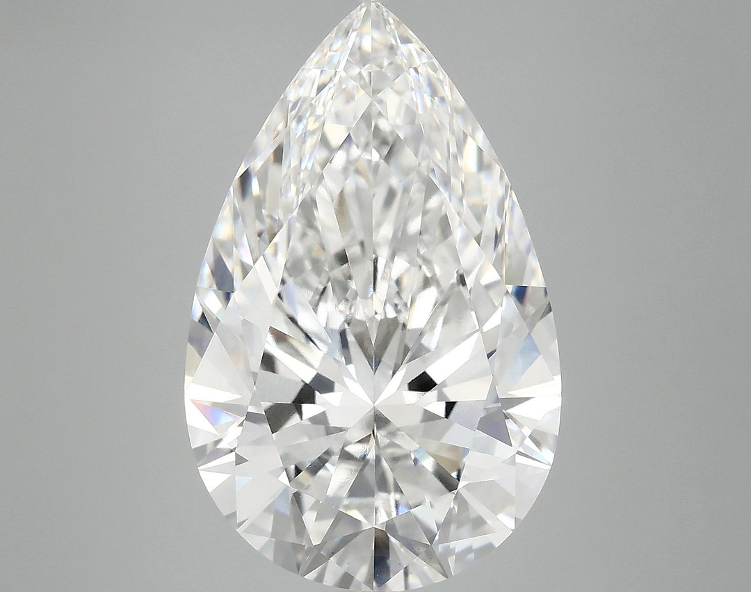 6.9 Carat Pear Shaped Ideal Cut VVS2 IGI Certified Lab Grown Diamond