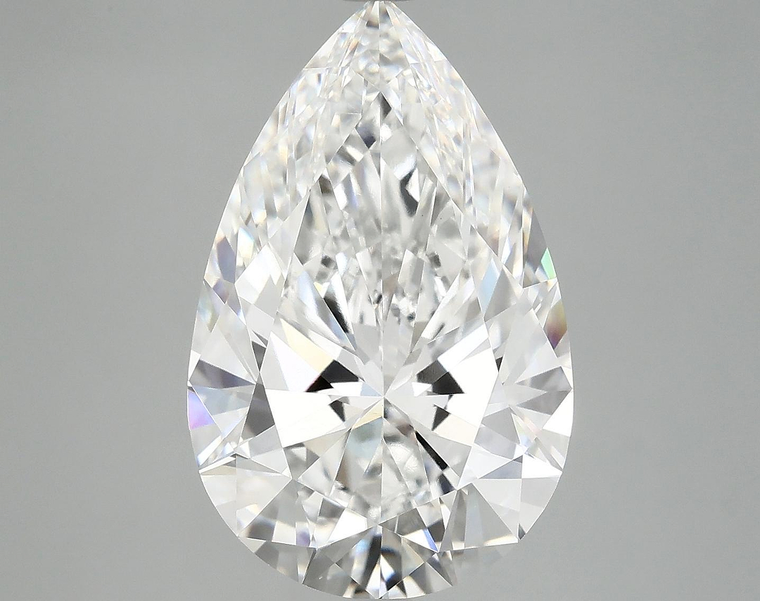 6.89 Carat Pear Shaped Ideal Cut VVS2 IGI Certified Lab Grown Diamond