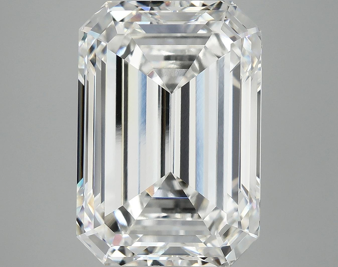 12.1 Carat Emerald Shaped Ideal Cut VVS2 IGI Certified Lab Grown Diamond