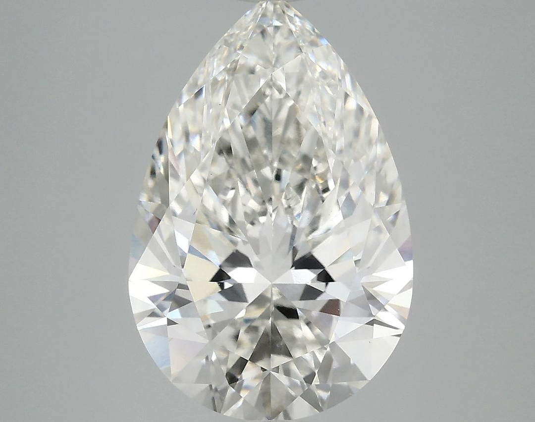 5.04 Carat Pear Shaped Excellent Cut VVS2 IGI Certified Lab Grown Diamond