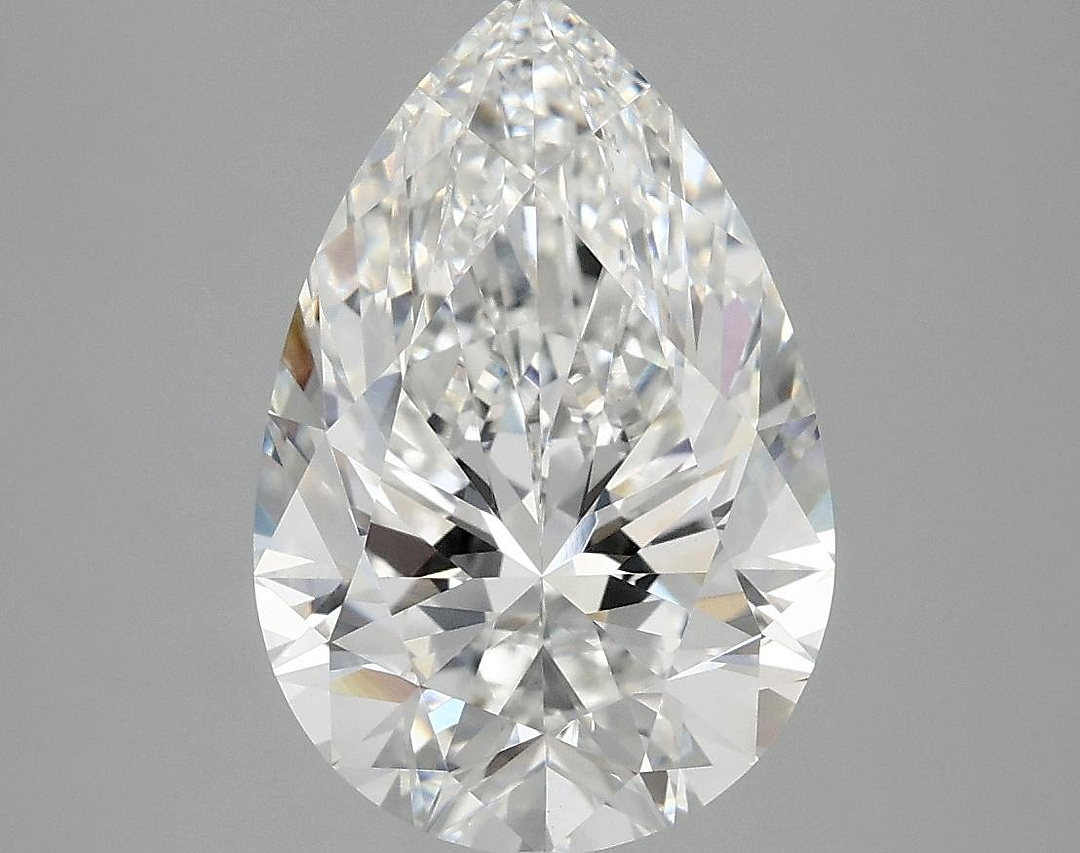 4.04 Carat Pear Shaped Excellent Cut VVS2 IGI Certified Lab Grown Diamond