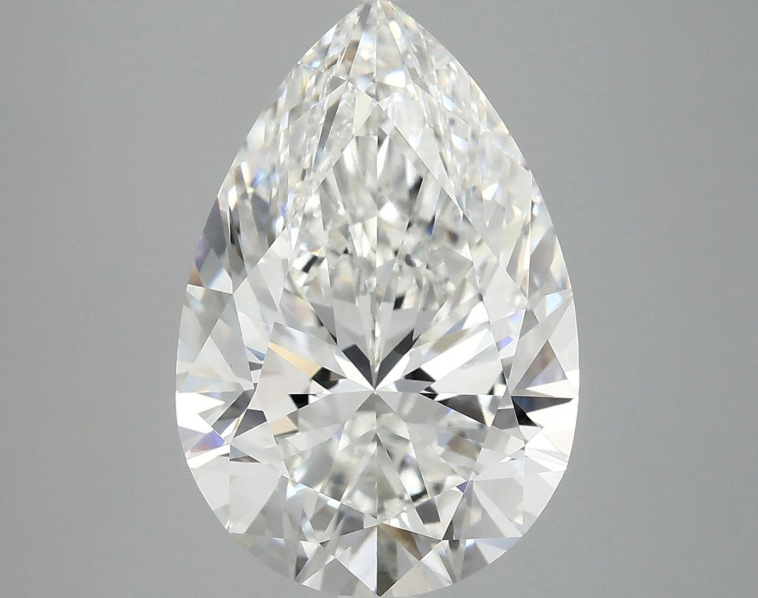 4.95 Carat Pear Shaped Excellent Cut VVS2 IGI Certified Lab Grown Diamond
