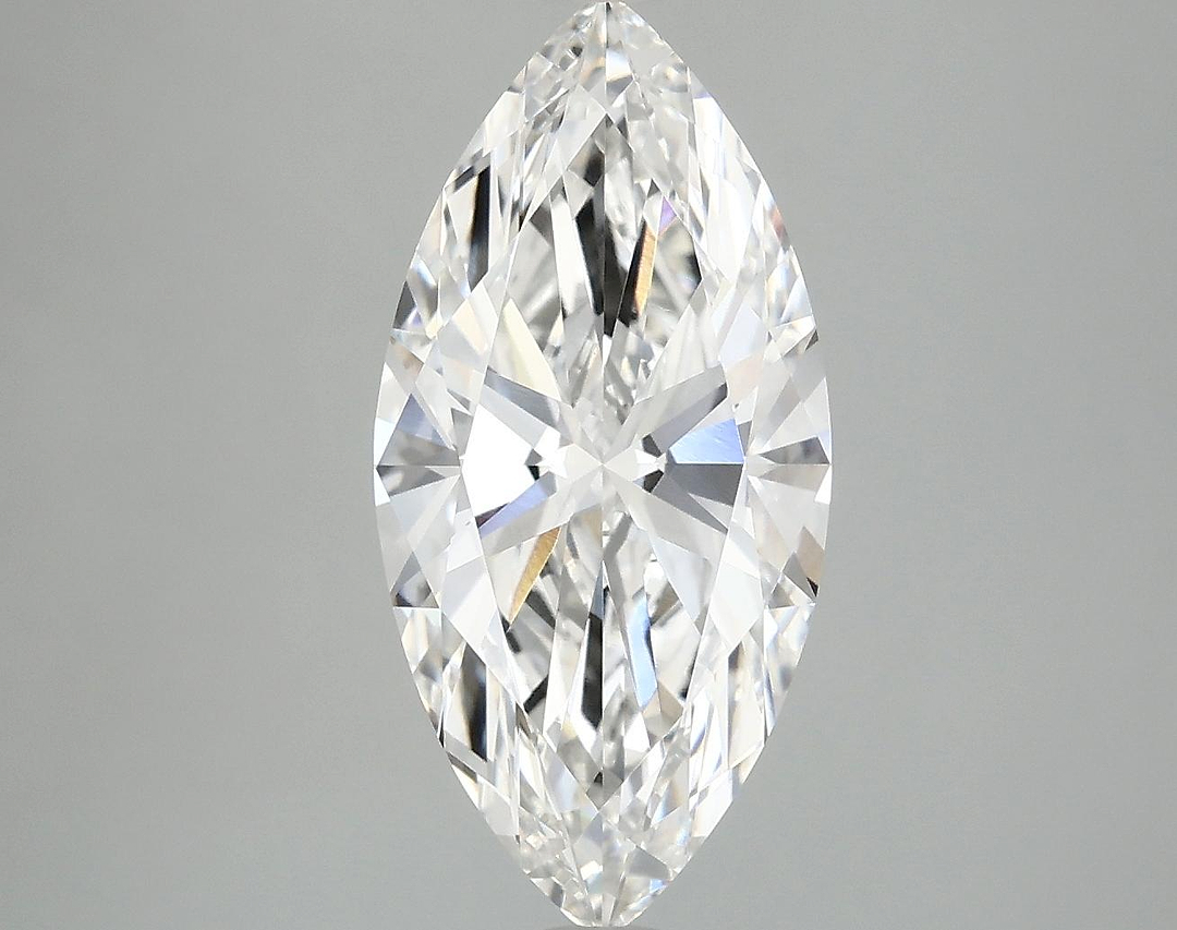 3.02 Carat Marquise Shaped Excellent Cut VVS2 IGI Certified Lab Grown Diamond