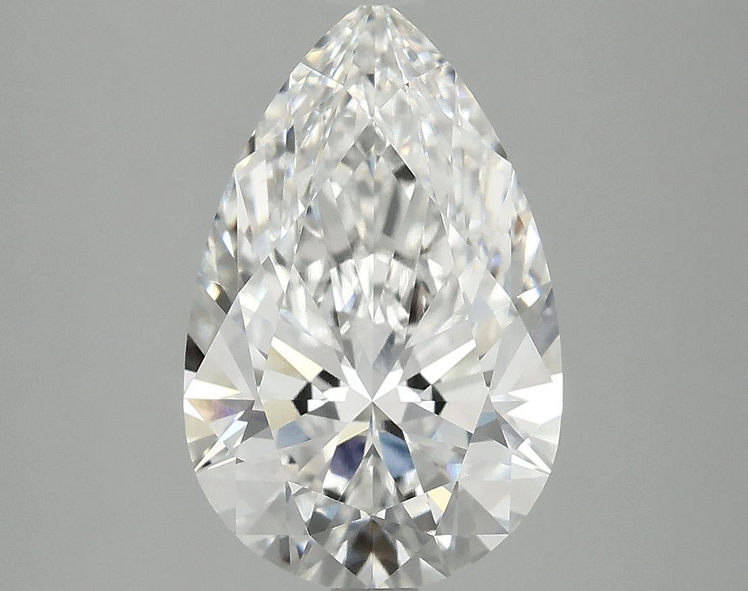 3.07 Carat Pear Shaped Ideal Cut VVS2 IGI Certified Lab Grown Diamond