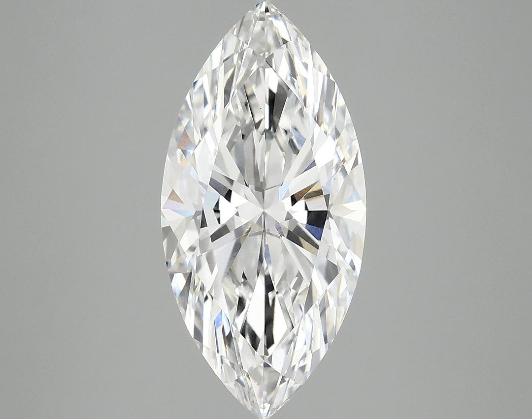 3.06 Carat Marquise Shaped Excellent Cut VVS2 IGI Certified Lab Grown Diamond