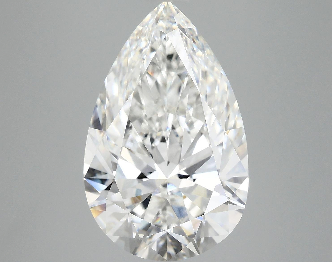 7.13 Carat Pear Shaped Ideal Cut VVS2 IGI Certified Lab Grown Diamond