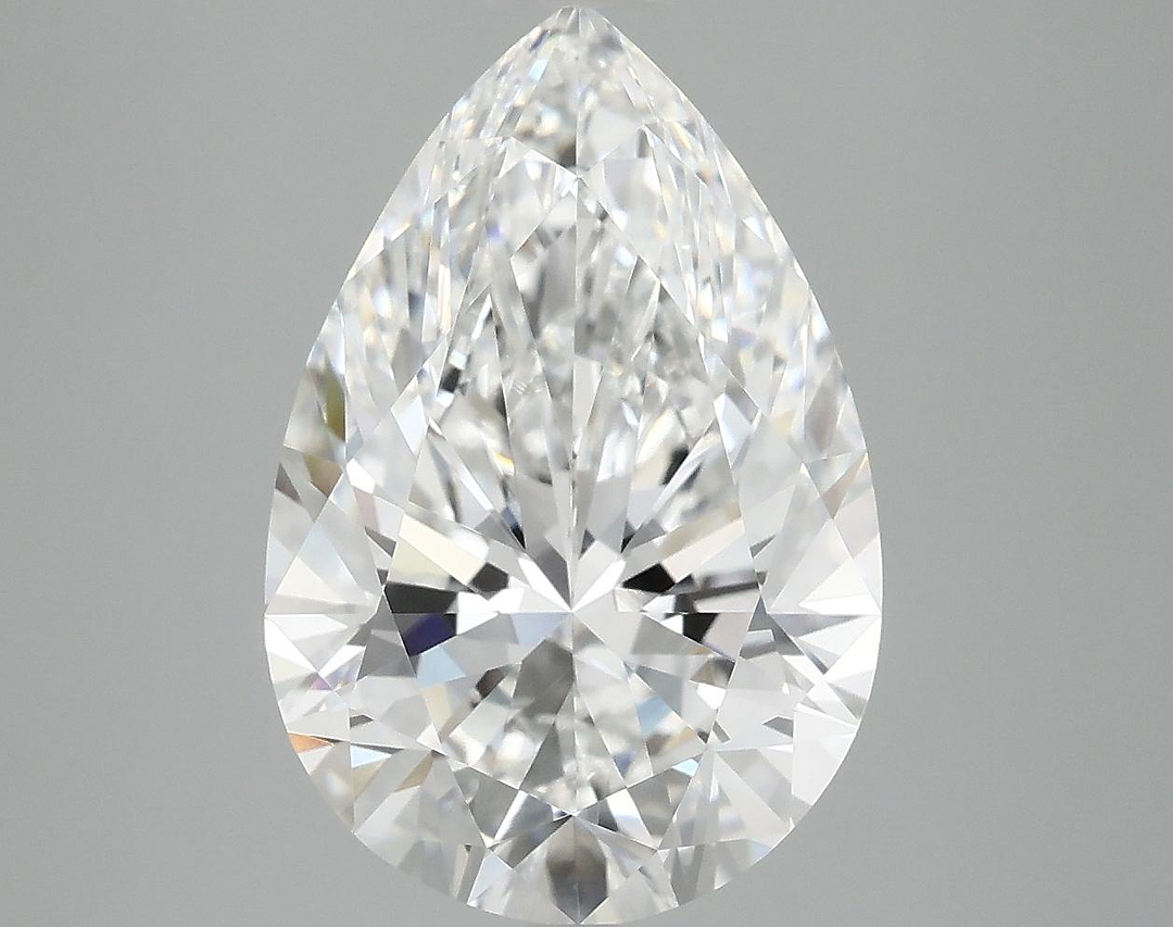 5.07 Carat Pear Shaped Excellent Cut VVS2 IGI Certified Lab Grown Diamond