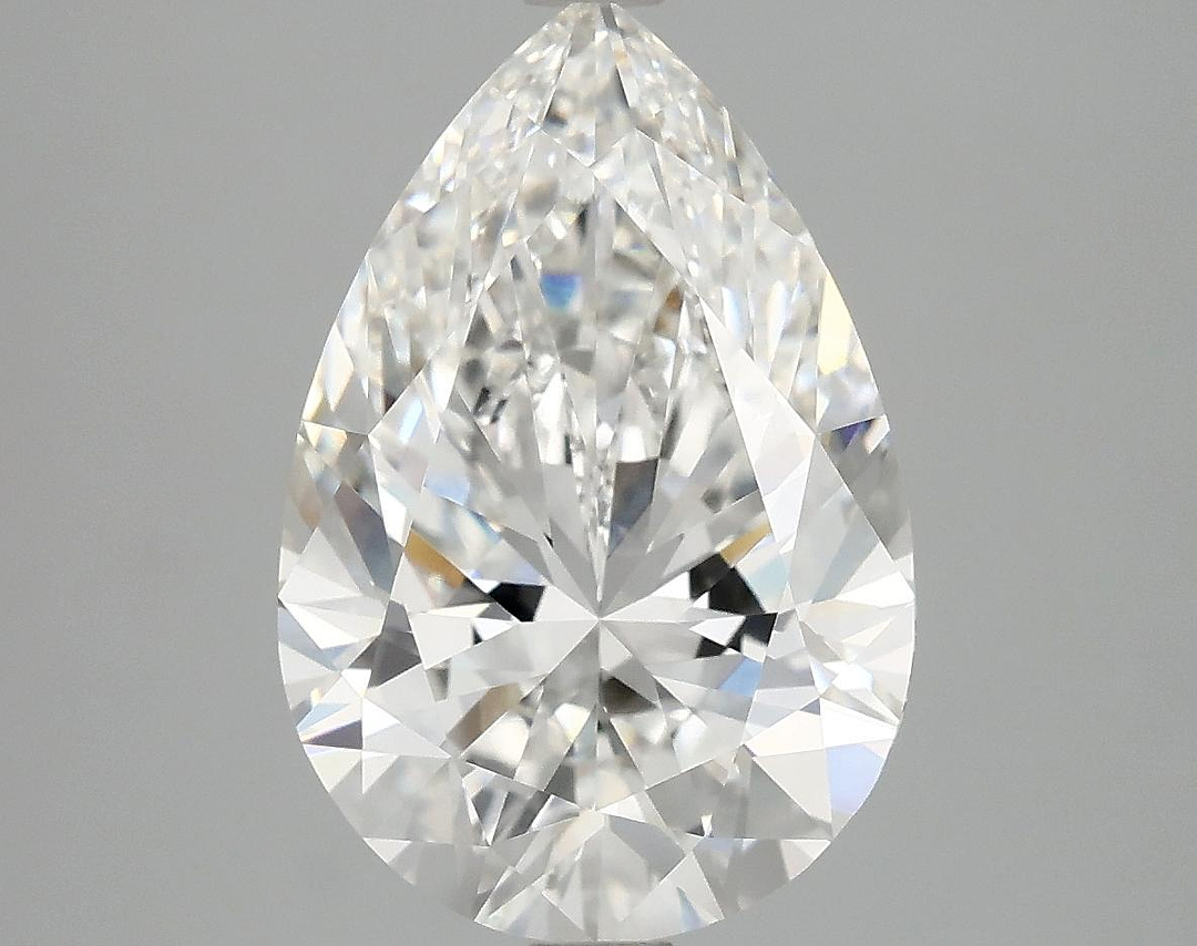 4.08 Carat Pear Shaped Excellent Cut VVS2 IGI Certified Lab Grown Diamond