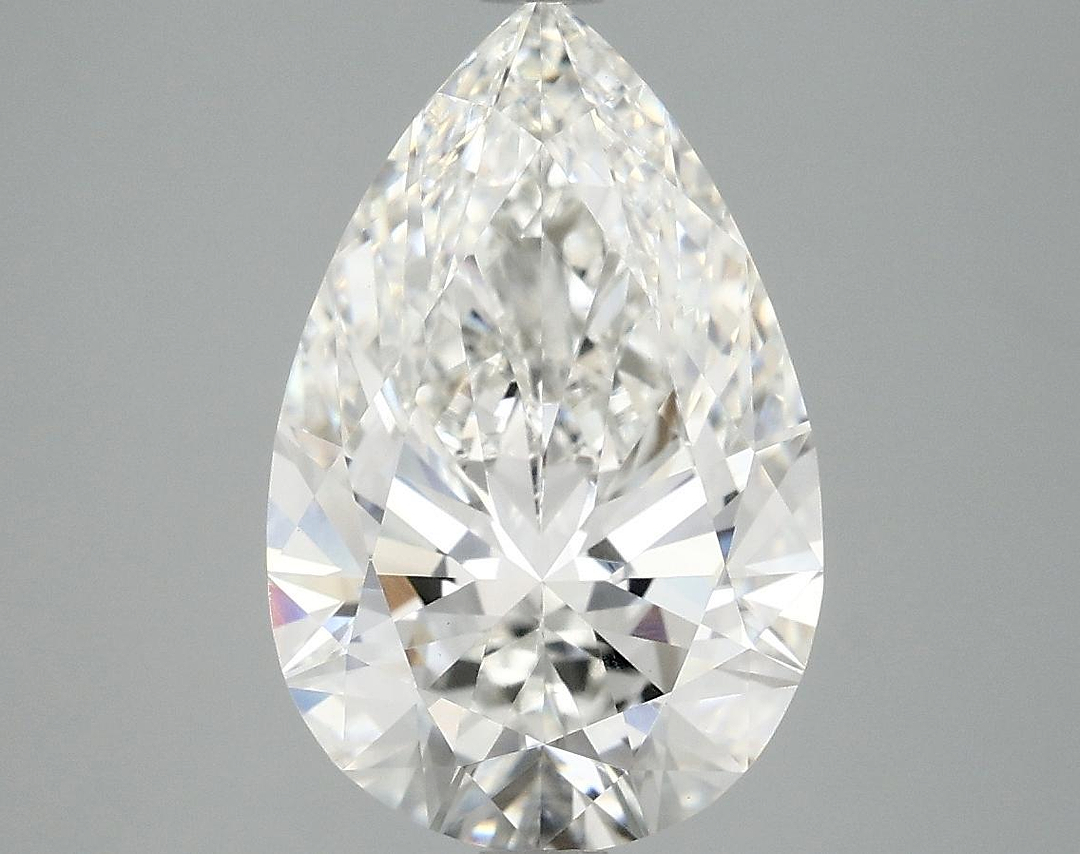 3.68 Carat Pear Shaped Ideal Cut VVS2 IGI Certified Lab Grown Diamond