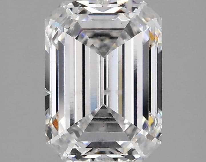 2.07 Carat Emerald Shaped Excellent Cut SI1 IGI Certified Lab Grown Diamond
