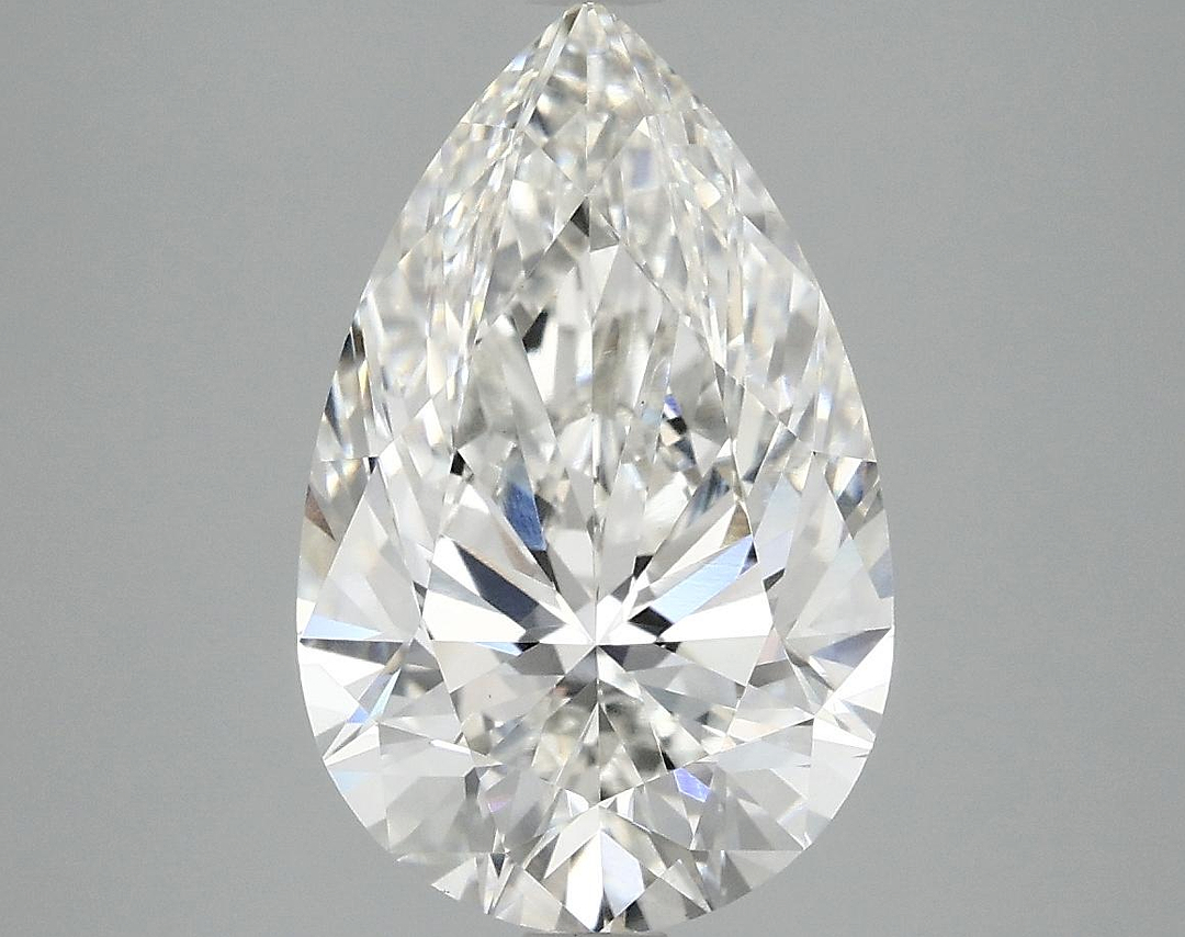 4.0 Carat Pear Shaped Ideal Cut VVS2 IGI Certified Lab Grown Diamond