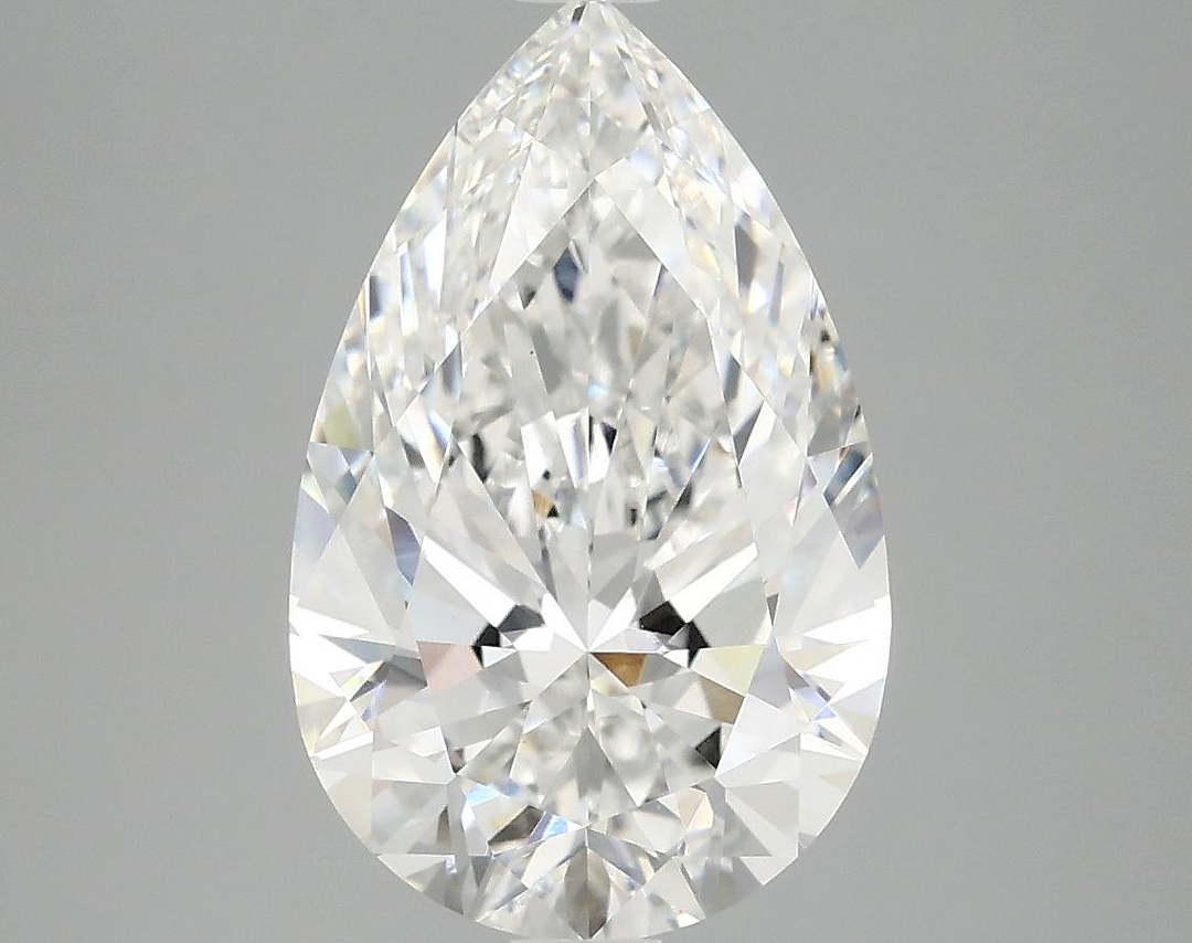 3.94 Carat Pear Shaped Ideal Cut VVS2 IGI Certified Lab Grown Diamond