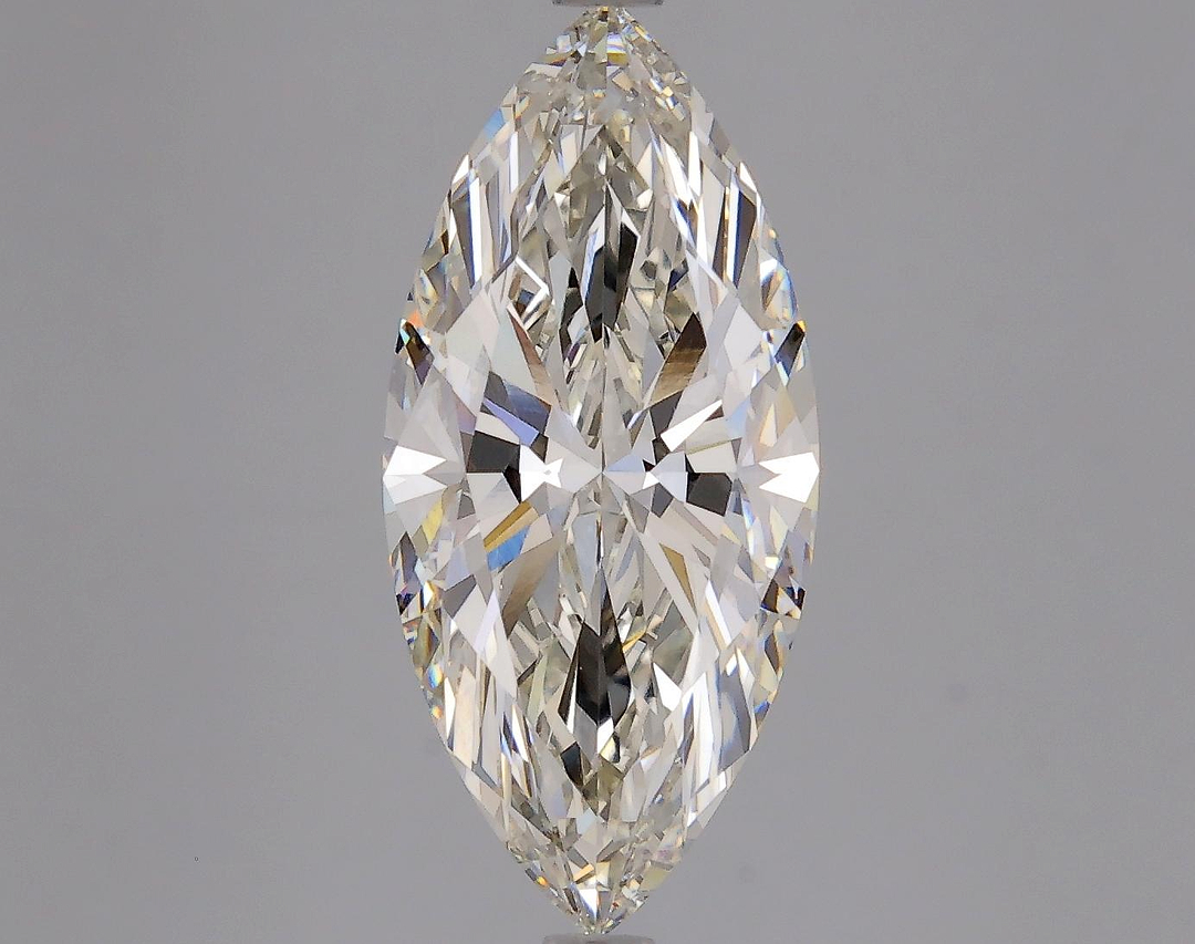 4.06 Carat Marquise Shaped Excellent Cut VVS2 IGI Certified Lab Grown Diamond