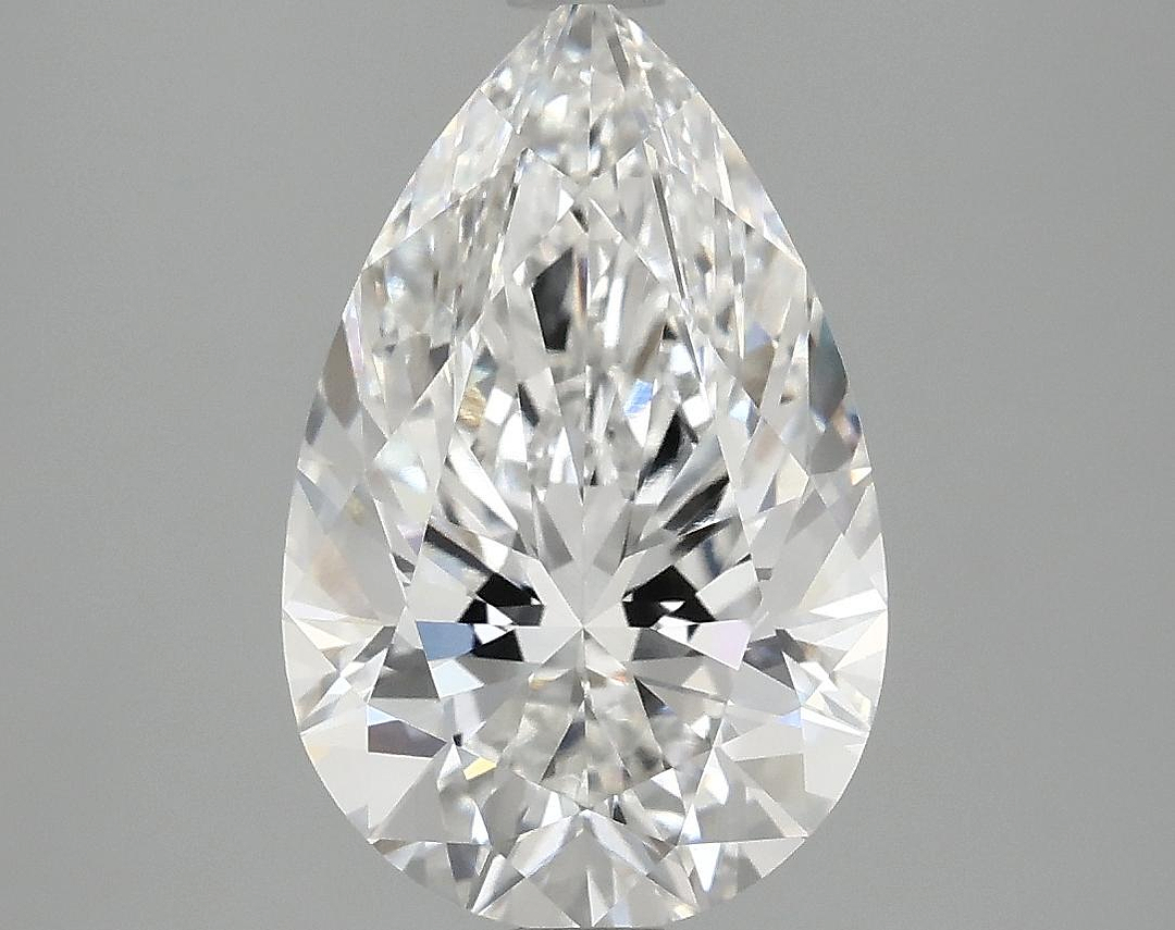 3.05 Carat Pear Shaped Ideal Cut VVS2 IGI Certified Lab Grown Diamond