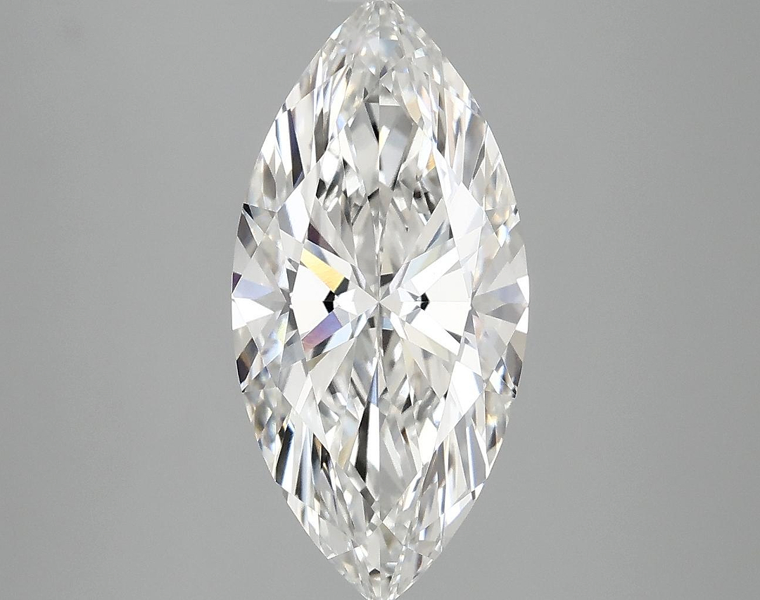 3.05 Carat Marquise Shaped Excellent Cut VVS2 IGI Certified Lab Grown Diamond