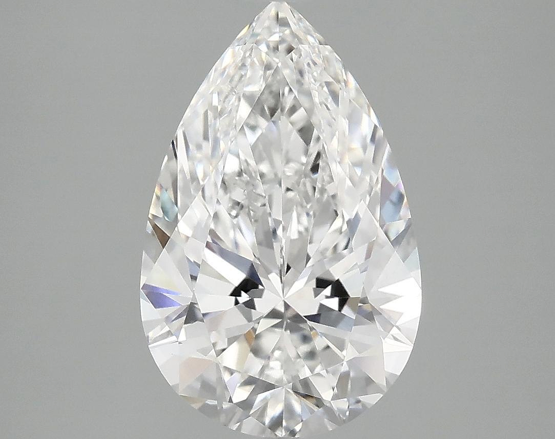 2.96 Carat Pear Shaped Ideal Cut VVS2 IGI Certified Lab Grown Diamond