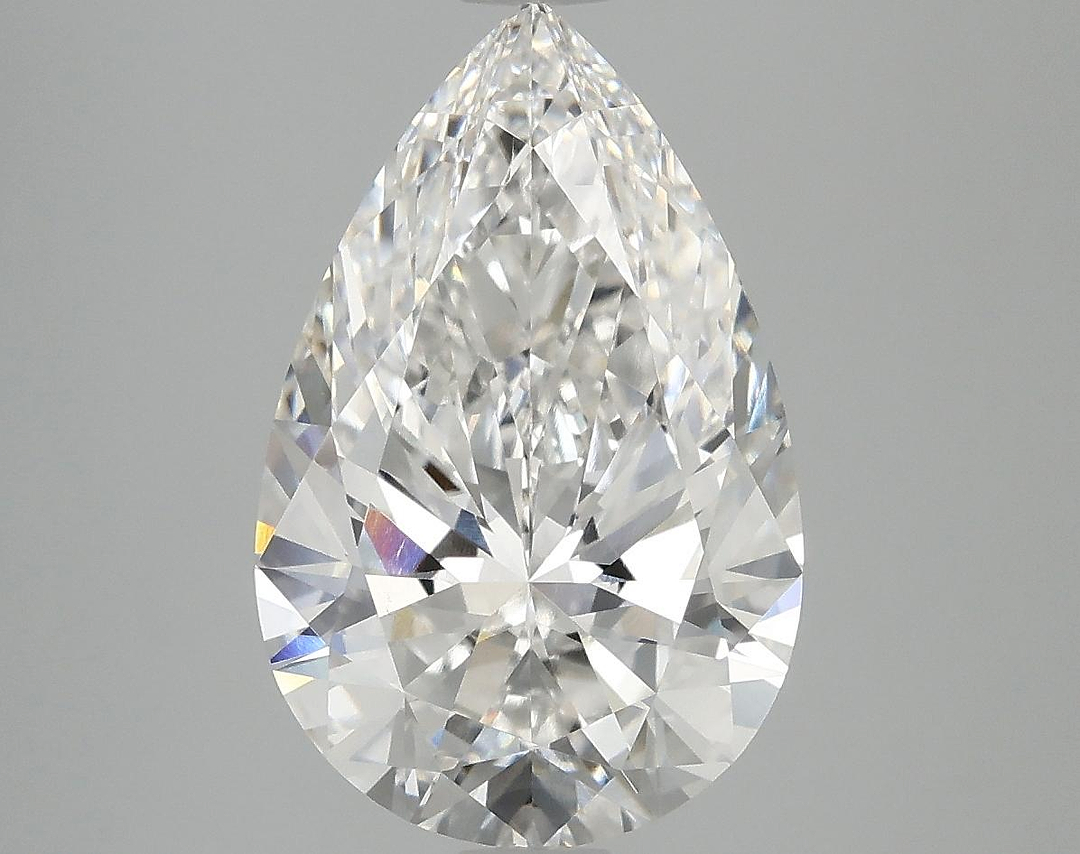 4.03 Carat Pear Shaped Ideal Cut VS1 GSI Certified Lab Grown Diamond