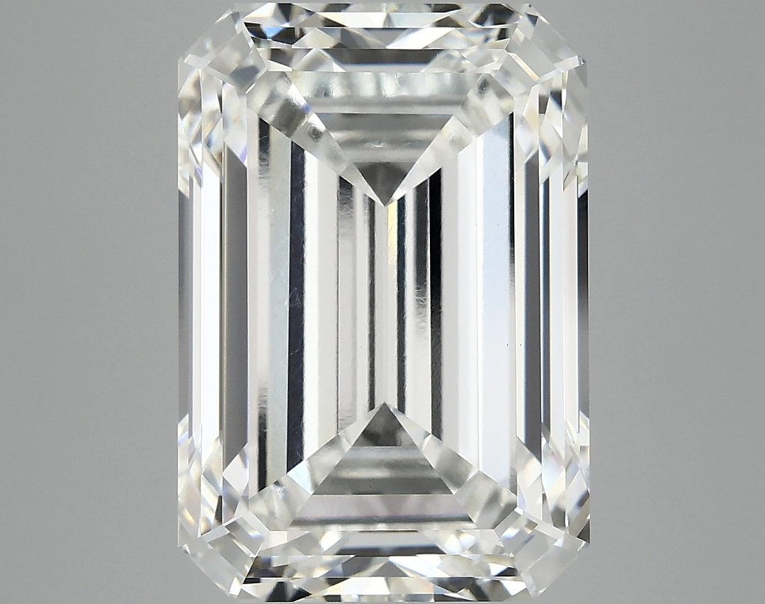 10.2 Carat Emerald Shaped Ideal Cut VVS2 IGI Certified Lab Grown Diamond