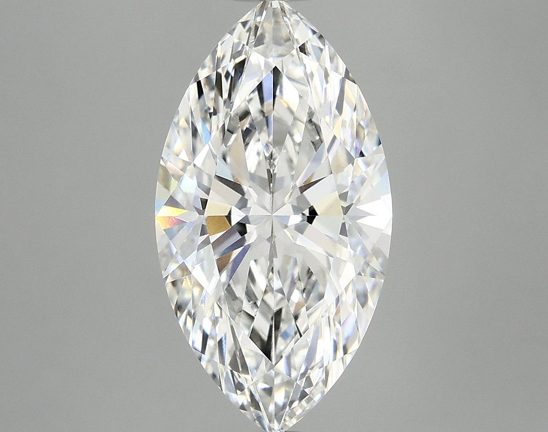 3.09 Carat Marquise Shaped Excellent Cut VVS2 IGI Certified Lab Grown Diamond