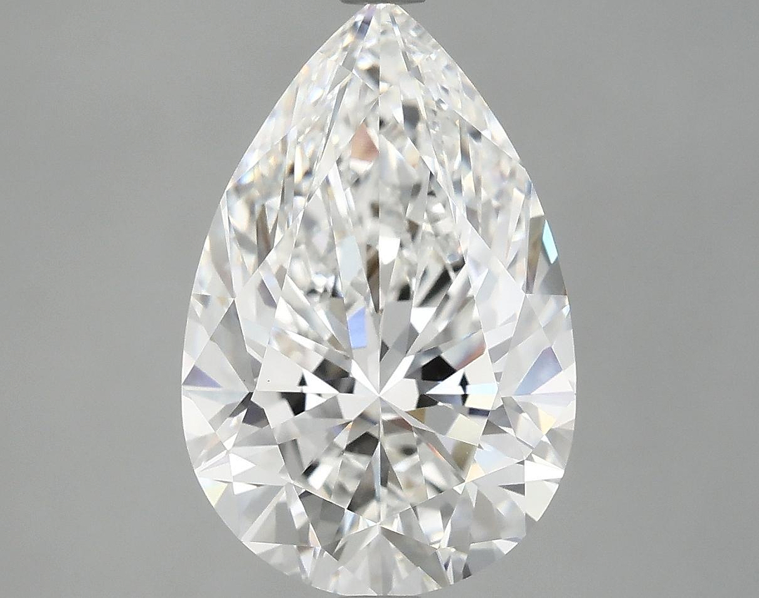 4.89 Carat Pear Shaped Excellent Cut VVS2 IGI Certified Lab Grown Diamond