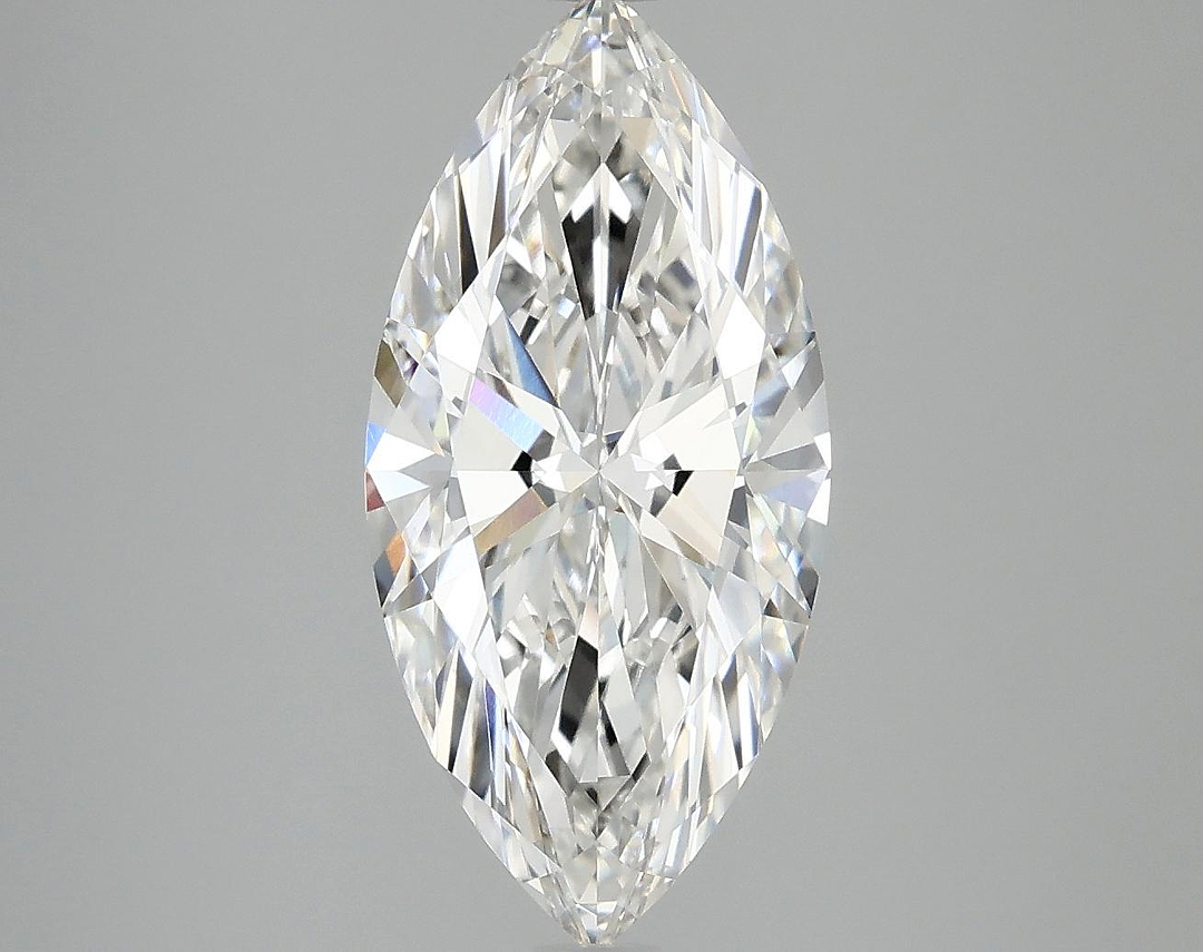 3.03 Carat Marquise Shaped Excellent Cut VVS2 IGI Certified Lab Grown Diamond