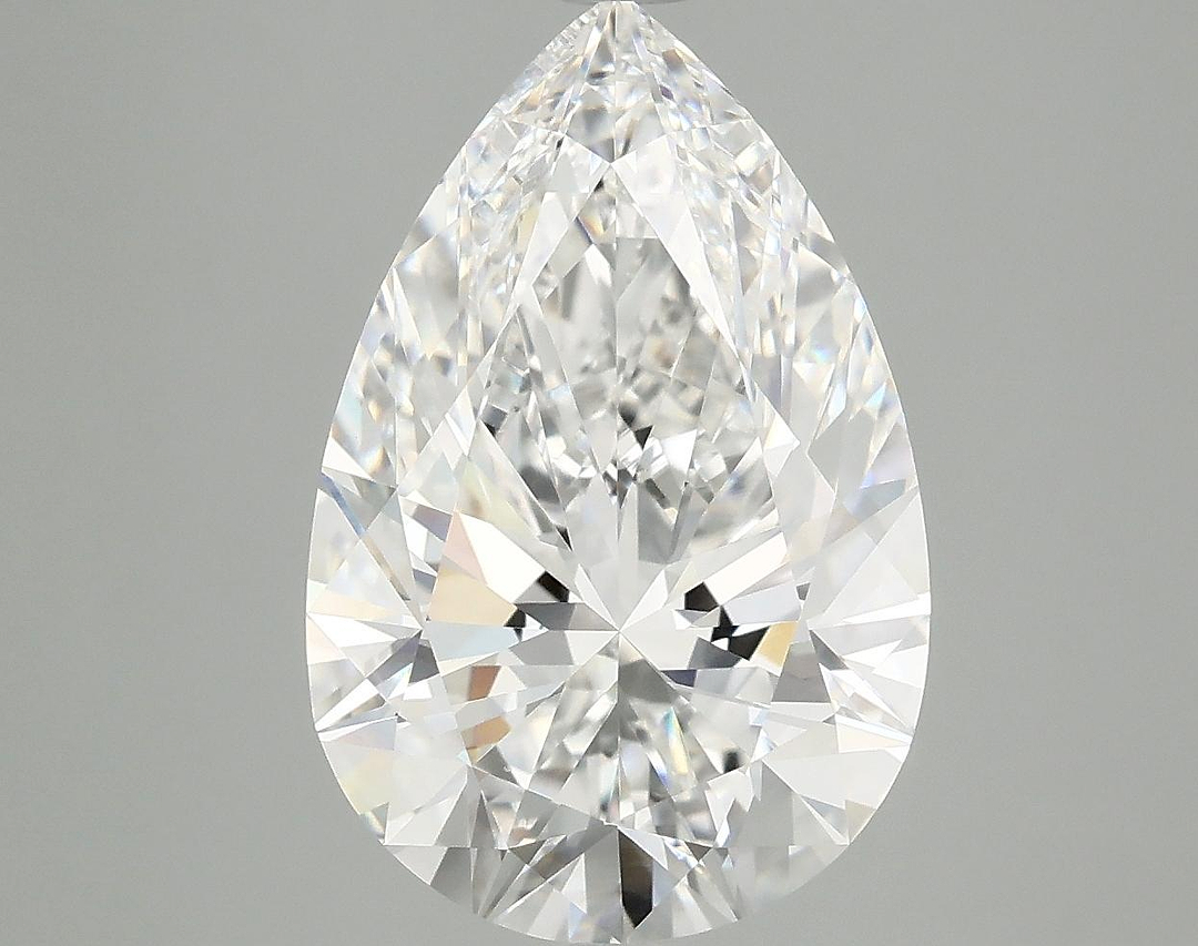5.02 Carat Pear Shaped Excellent Cut VVS2 IGI Certified Lab Grown Diamond