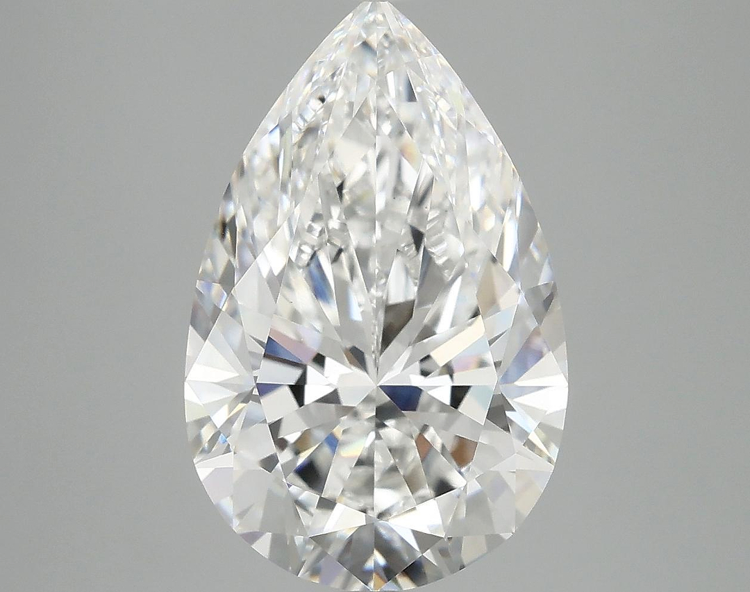 4.9 Carat Pear Shaped Ideal Cut VVS2 IGI Certified Lab Grown Diamond