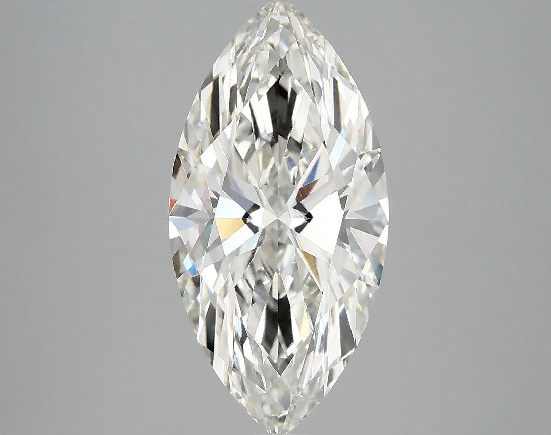 3.02 Carat Marquise Shaped Ideal Cut VVS2 IGI Certified Lab Grown Diamond
