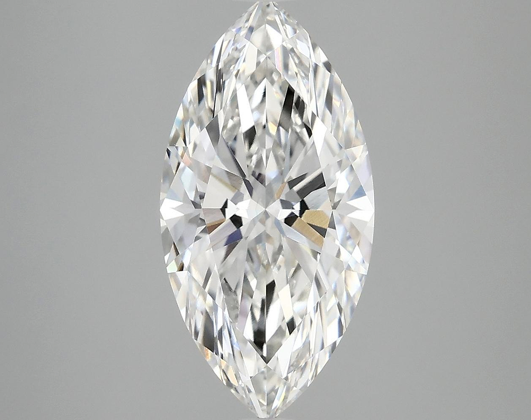 3.09 Carat Marquise Shaped Ideal Cut VVS2 IGI Certified Lab Grown Diamond